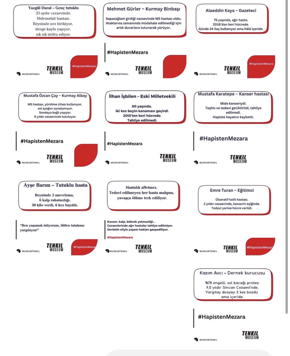 75 yaşında,günde 24 ilaç kullanan bir gazeteci içeride
80 yaşında, iki kez beyin kanaması geçirmiş bir siyasetçi hücrede
Tedavi edilmeyen her hasta mahpus ölüme terk ediliyor.

Peki, neden hâlâ tahliye edilmiyorlar?
HapistenMezara
#KalbimizSumud
Sadettin Saran ‼️ Yerli