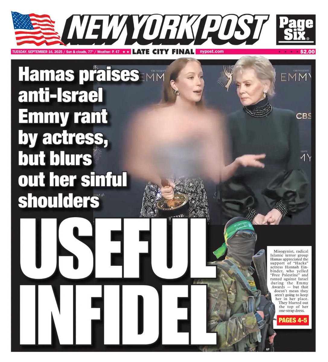 From Hanoi Jane to Hamas Hannah, the left’s song and dance is always the same.