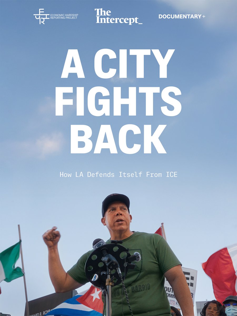A City Fights Back ➡️ streaming NOW on <a href="/documentaryplus/">DOCUMENTARY+</a> 

My film follows Los Angeles schoolteacher Ron Gochez as he leads Unión del Barrio’s grassroots resistance against the escalating wave of ICE raids.

The film was published by <a href="/theintercept/">The Intercept</a> &amp; supported by <a href="/econhardship/">Economic Hardship Reporting Project</a>.