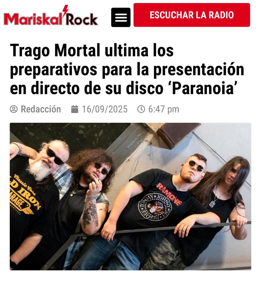 Mariskalrock anuncia nuestro concierto. #rockenespañol #bandasemergentes #madridendirecto 
tinyurl.com/54keyubt