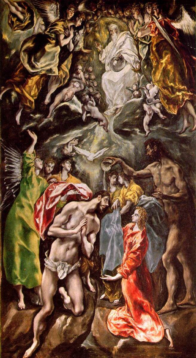 Baptism of Christ #artbots #elgreco