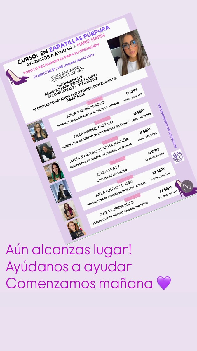 Ayúdanos a ayudar! 
Nos vemos mañana 💜