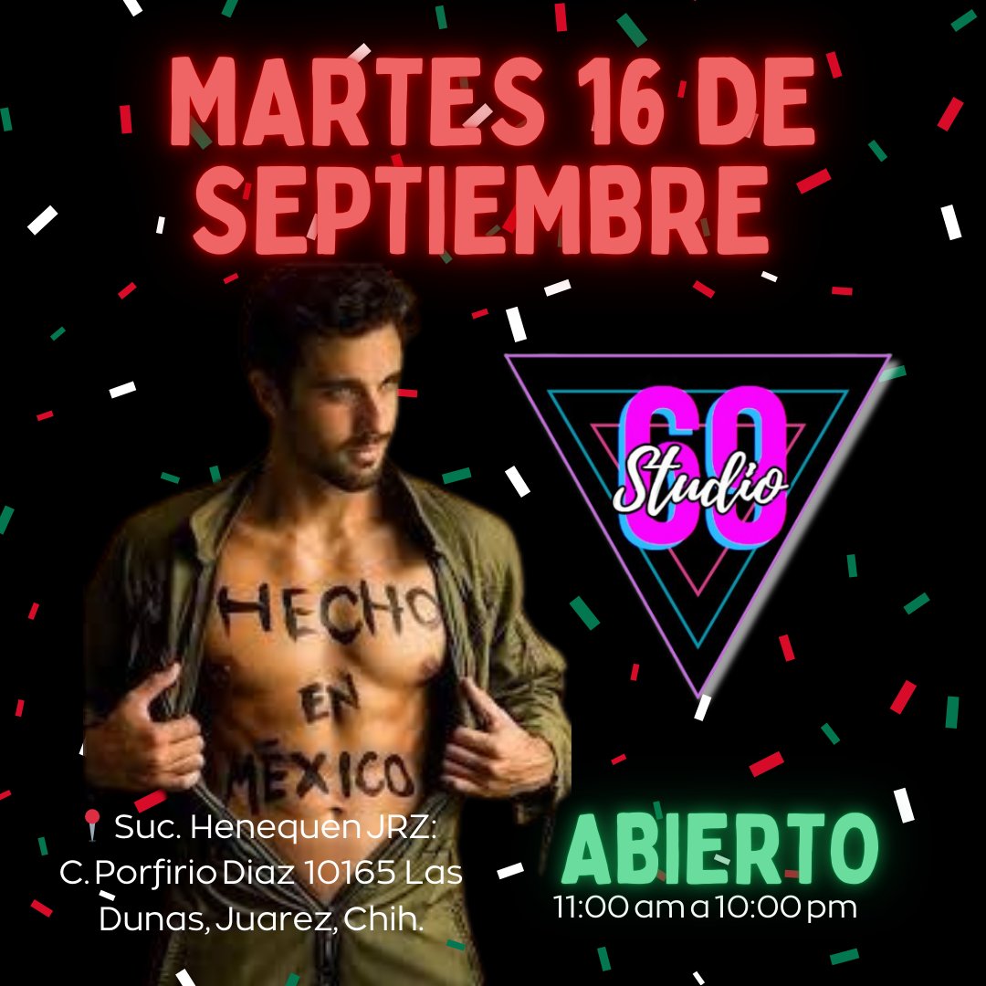 Ven a festejar con nosotros!
¡Viva México!
😘🌶️