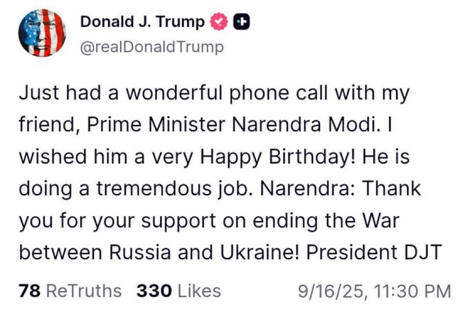 President <a href="/realDonaldTrump/">Donald J. Trump</a> 🙏