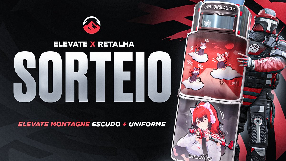 oretalha's tweet image. Meu montanha ta BUFFADO!!! E o seu pode ganhar o BUFF tbm! SORTEIO da SKIN da @ElevateGG_BR 🐈🔥

Para ter a chance:
- Deem RT
- Sigam @ElevateGG @ElevateGG_BR 
- Marque 2 amigos que jogam de Full Shield

Resultado: Quinta (18) às 15h.