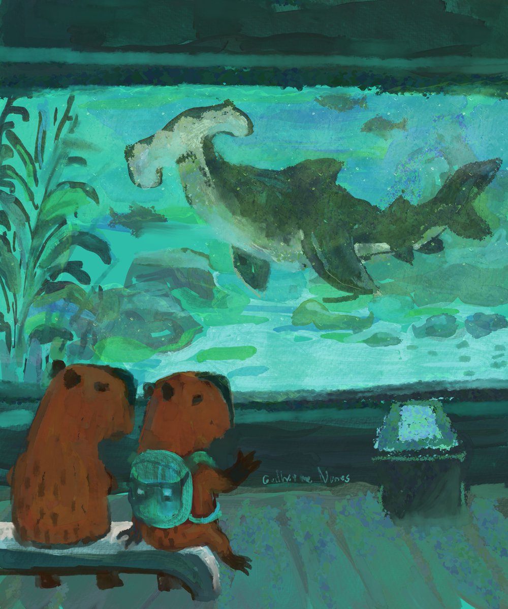guilhernunes_'s tweet photo. capybaras at an aquarium https://t.co/gutjP1WTgz