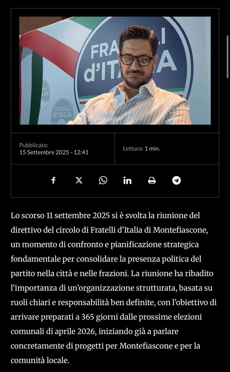 Abbiamo ribadito l’importanza di un’organizzazione strutturata, basata su ruoli chiari e responsabilità ben definite!

Buona lettura 📖 
ontuscia.it/politica/fdi-m…