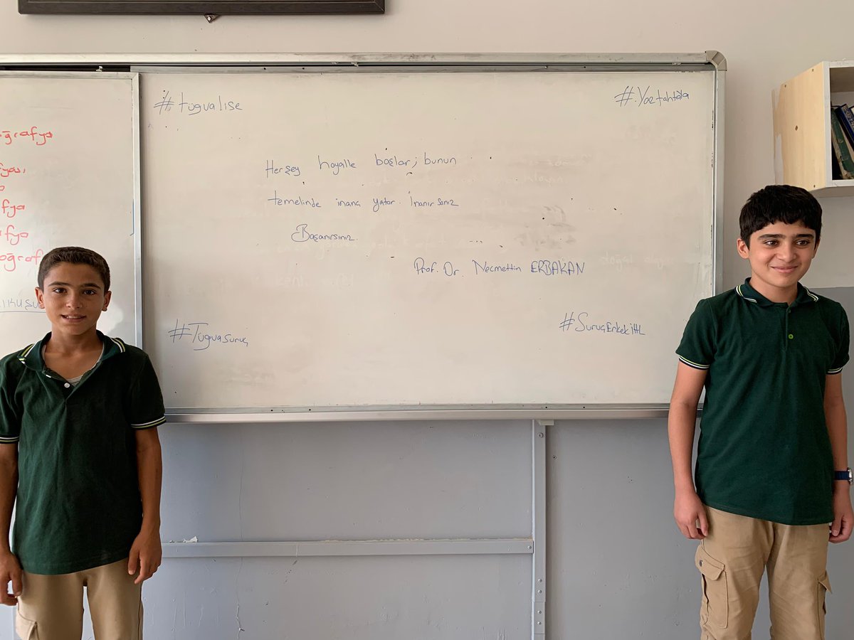 Her şey hayalle başlar , bunun temelinde inanç yatar.
İnanırsanız başarırsınız.

Prof.Dr. Necmettin Erbakan

Okul okul, sınıf sınıf #yaztahtaya yapmaya devam ediyoruz.