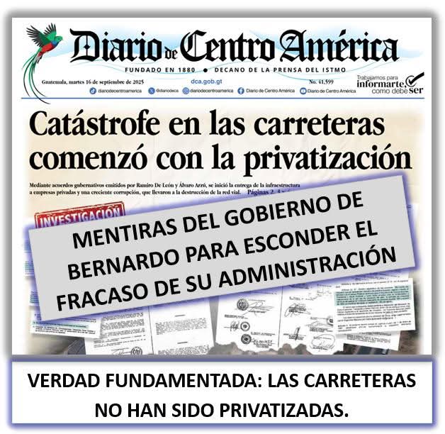 MEDIO DE COMUNICACIÓN OFICIAL MIENTE DESCARADAMENTE PARA TRATAR DE ESCONDER EL FRACASO DEL GOBIERNO DE <a href="/BArevalodeLeon/">Bernardo Arévalo</a> Y LA ESTRUCTURA TRANSNACIONAL 
Primera parte
Omar Barrios Osorio  

El titular del Diario Oficial, medio de comunicación del <a href="/GuatemalaGob/">Gobierno de Guatemala 🇬🇹</a>, MIENTE descaradamente