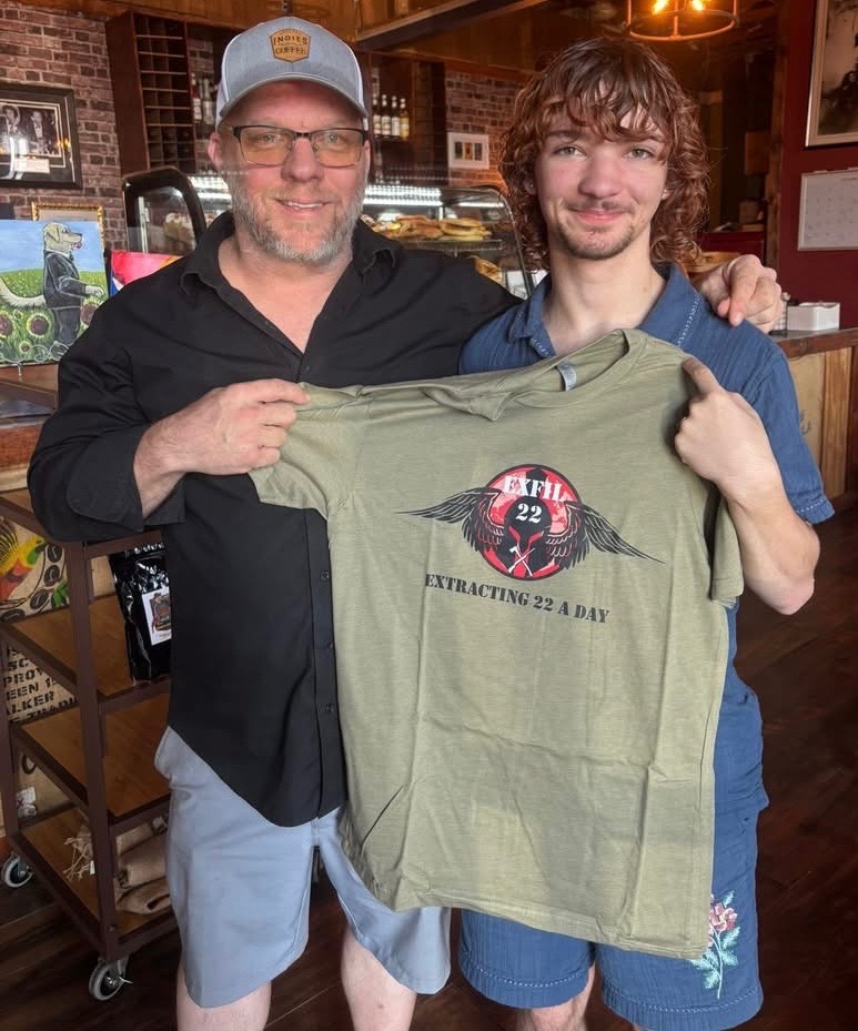 Indies Coffee in Galveston is getting to be a stop of Parents of Veteran Suicide. I wanted to take a moment to help raise awareness of this issue. No parent should ever have to go through this. Vets, we listen to each other. Be aware and LISTEN to our brothers and sisters.