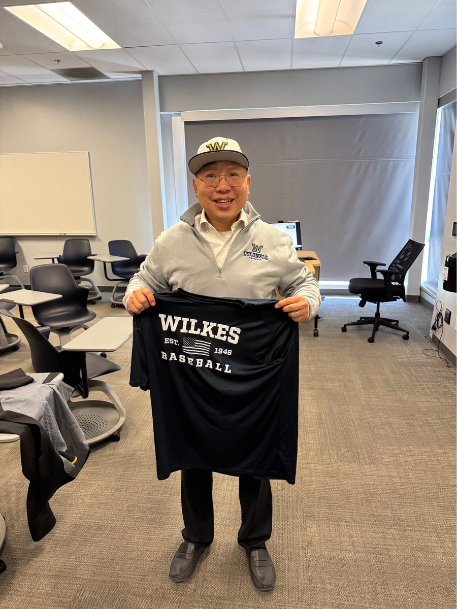 Celebrating some of the great professors at Wilkes University this semester &amp; first up is Dr. Wang! Dr. Wang works in our Siddhu School of Business &amp; Leadership! He is a big student supporter and our baseball players really enjoy his class &amp; relationship they build with Dr. Wang.