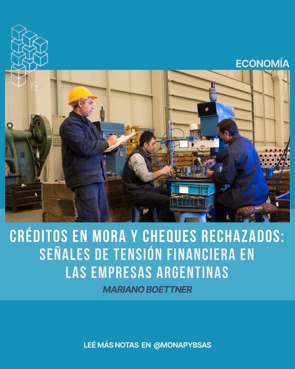monapybsas's tweet photo. Se encienden las alarmas financieras. Los cheques rechazados por falta de fondos se duplicaron. Mayor mora en créditos privados. Caída del 9 % en financiamiento durante agosto. Tasas que rozan el 77 % anual.
https://t.co/sQJ3KEReAc
#pyme #economiaargentina #pymesargentinas https://t.co/FEgw5U5t6v