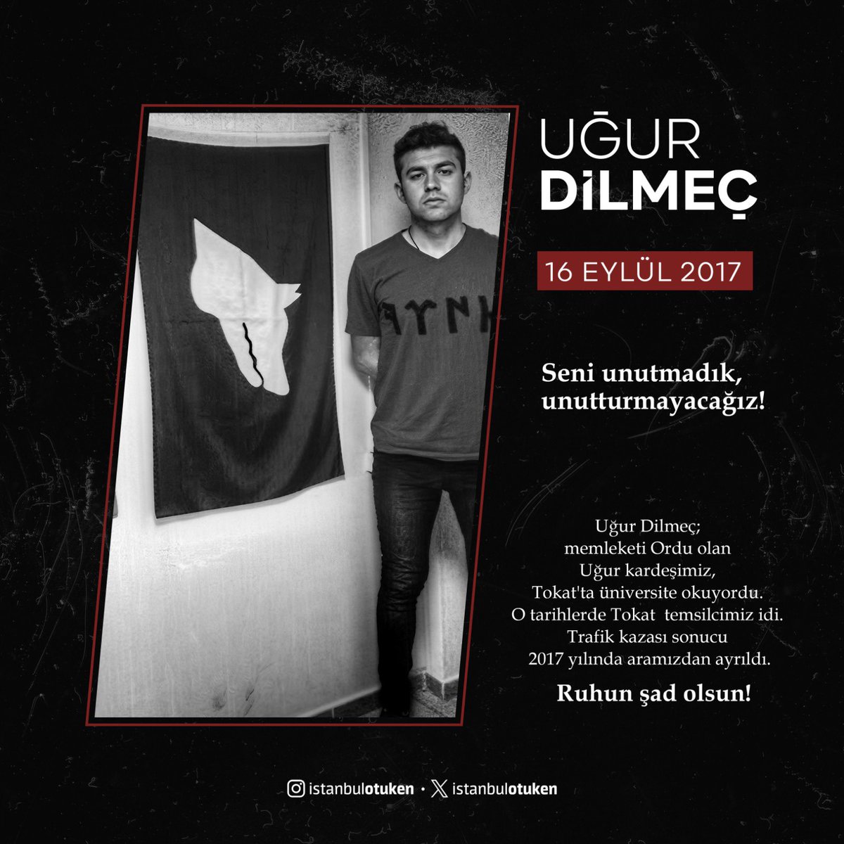 Tini şad mekanı uçmağ olsun.
#istanbulötüken #GençAtsızlar