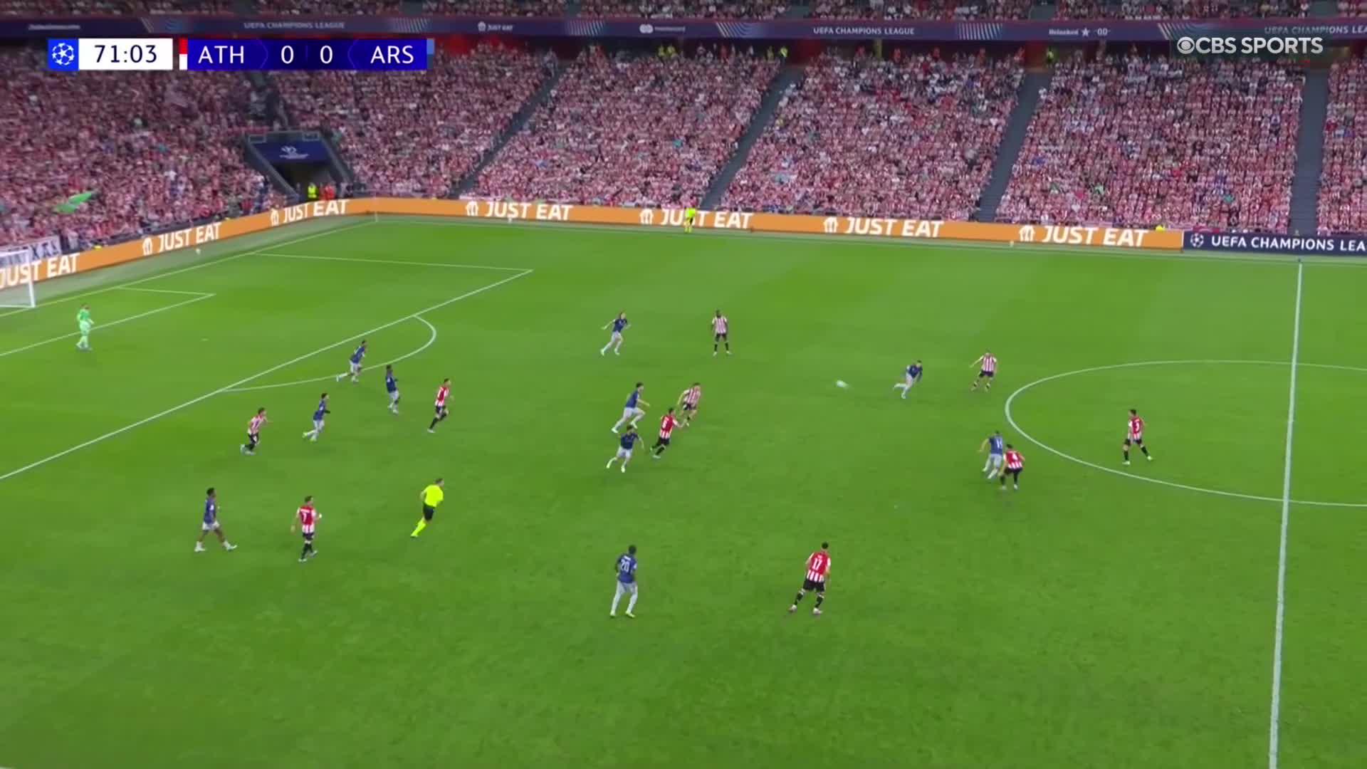 Gabriel Martinelli scores 36 seconds after coming on for Arsenal ⚡️