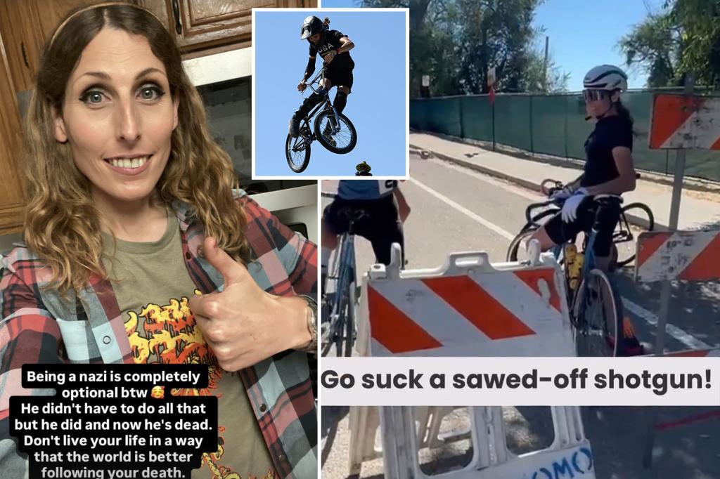 First transgender US Olympian celebrated Charlie Kirk’s death — then allegedly told a protester to ‘go suck a sawn-off shotgun’ trib.al/0XL7NIb