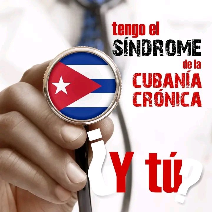 Tengo el síndrome de la Cubanía crónica.
Y tú? ♥️🇨🇺♥️🇨🇺♥️🇨🇺♥️🇨🇺♥️🇨🇺