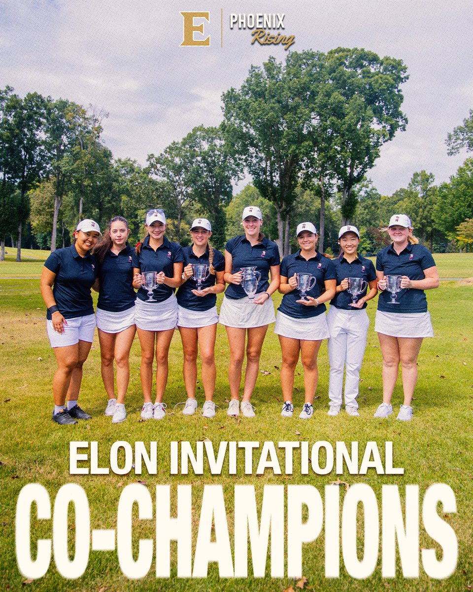𝗖𝗛𝗔𝗠𝗣𝗦! 🏆🐦‍🔥🙌

The Phoenix women (+4) win a share of the Elon Invitational title with James Madison!

Emma (-1), Ashley (E) &amp; Lilli (+2) all finished among the top 10 individually.

#PhoenixRising