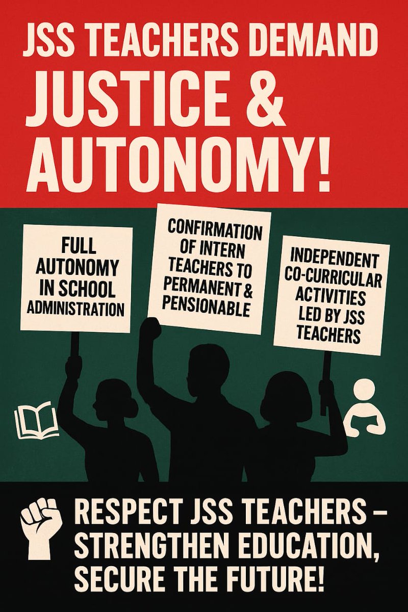 Autonomy is the cry...

Voices unheard and silenced for decades...

No clear professional progression....

#jssautonomy