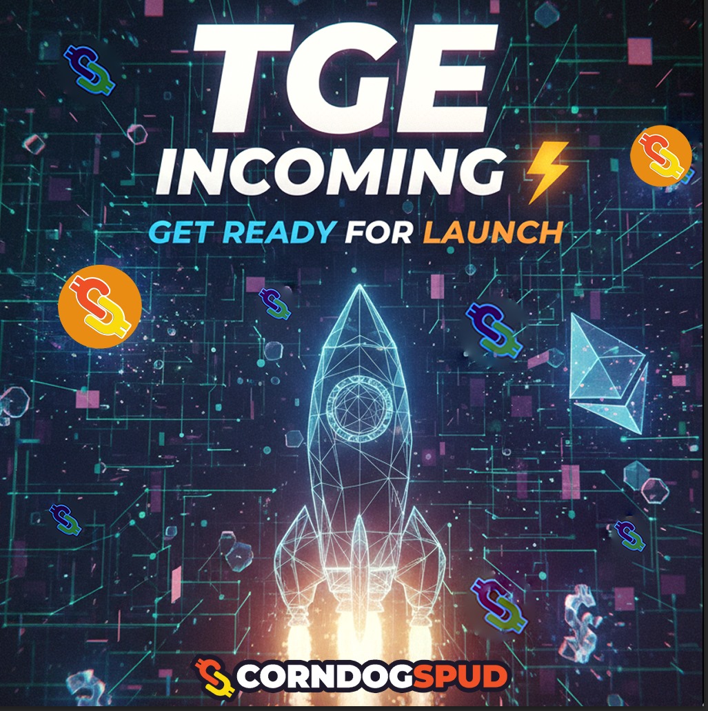 The countdown has begun.

TGE is closer than you think, but what you see now is only the surface.

Behind the scenes, the CornDogSpud team has been building tirelessly to deliver more than just hype.
#CornDogSpud  #TGE #Presale