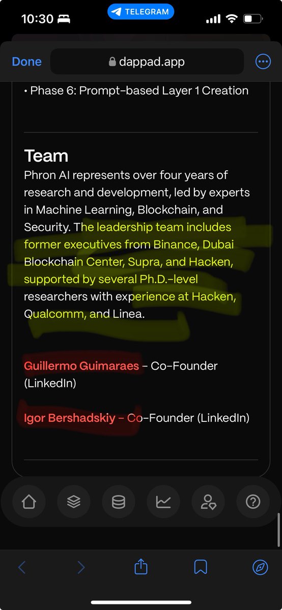 IMHOanalytic's tweet photo. @Dappadofficial @Phron_ai If @Phron_ai team is so awesome why you listed only 2 mans on the website ? Looks suspicious imho, none of these man’s have Binance experience according to LinkedIn, if you name it you, you better to prove it. https://t.co/YPFHUERDW7