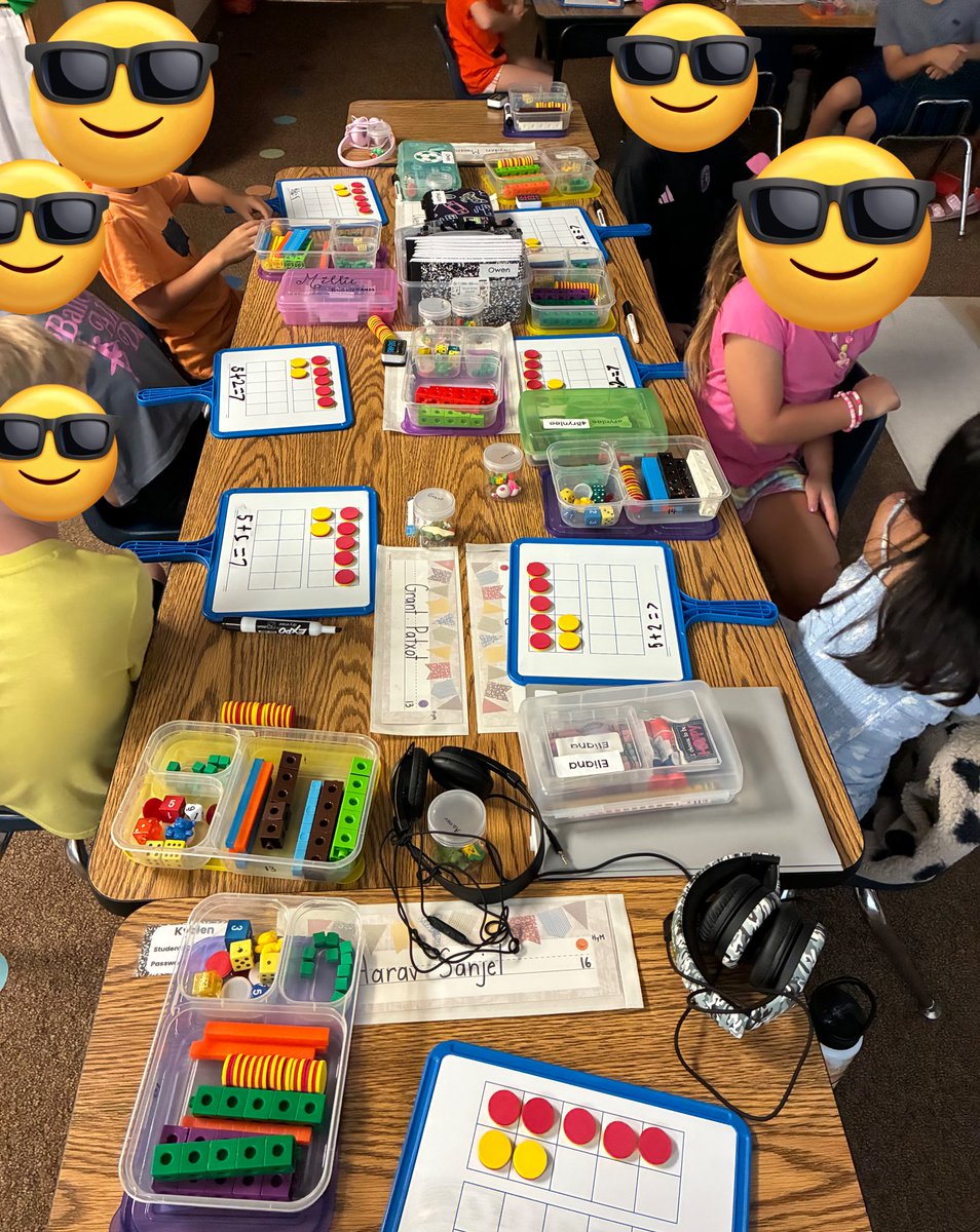 First graders in Mrs. Markham’s class are representing numbers using their math toolbox. <a href="/KISDMathSquad/">KISDMathSquad</a> <a href="/EagleRidgeKISD/">Eagle Ridge KISD</a>