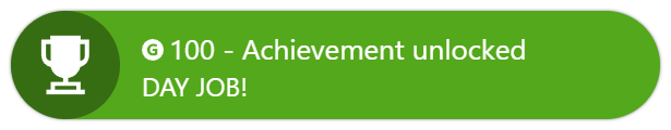 Might as well come out with it...    I'M SO HAPPY I CAN HARDLY SPEAK.  MY LIFE (including grinding the hell out of Content creation, Music production AND Voice Acting) TRULY BEGINS NOW!