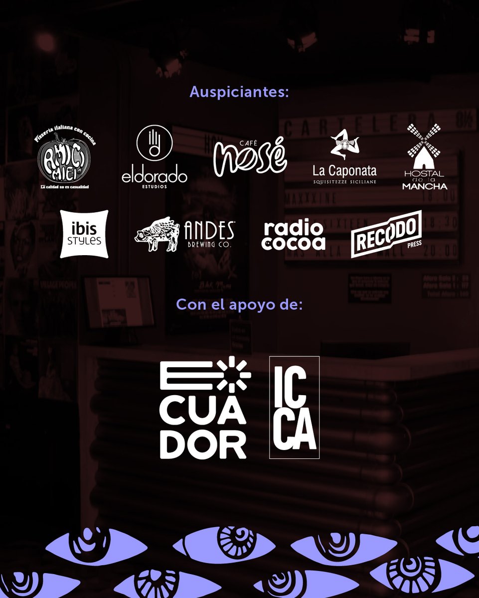 FestivalEDOC's tweet image. Como cada año, expresamos nuestro más profundo agradecimiento a las personas, colectivos e instituciones cuyo apoyo hace posible la realización del #EDOC.
Gracias por contribuir al fortalecimiento y difusión del cine documental en el Ecuador.