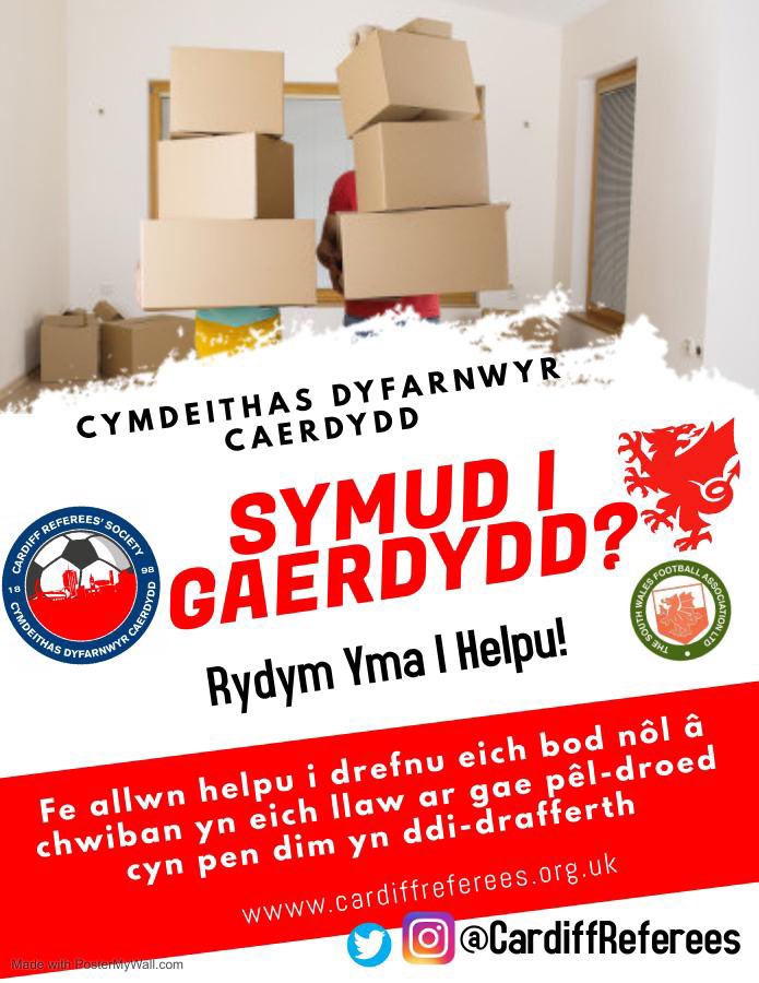 Calling all students moving to Cardiff - if you're a qualified referee or looking to pick up the whistle then get in contact... we're here to help <a href="/SouthWalesFA/">South Wales FA</a> <a href="/Referee_SWFA/">Referee Officer SWFA</a> <a href="/FAWales/">FA WALES</a> faw.cymru/becomearef/