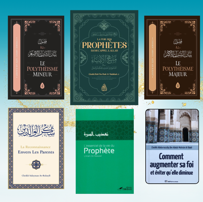 🎁Concours 🎁
Un frère qu'Allah le préserve, vous fait gagner ce pack de livres !
Pour participer : 
- RT 🔁
- Follow <a href="/Dar_Al_3ilm/">Maktaba Dar Al 3ilm</a> 
- Avoir l'intention de lire les livres 📚

Tirage le 21/09 In'sha Allah