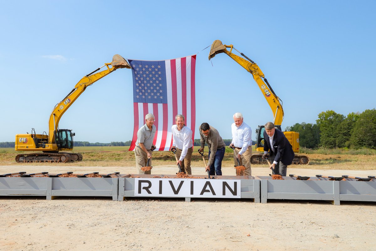 Proud to join Speaker <a href="/JonBurnsGA/">JonBurnsGA</a>, @GDEcD Commissioner Pat Wilson, JDA Chairman Jerry Silvio, state and local leaders, and certainly <a href="/RJScaringe/">RJ Scaringe</a> and the great <a href="/Rivian/">Rivian</a> Team to break ground on one of the largest economic projects in state history!

Today is the result of