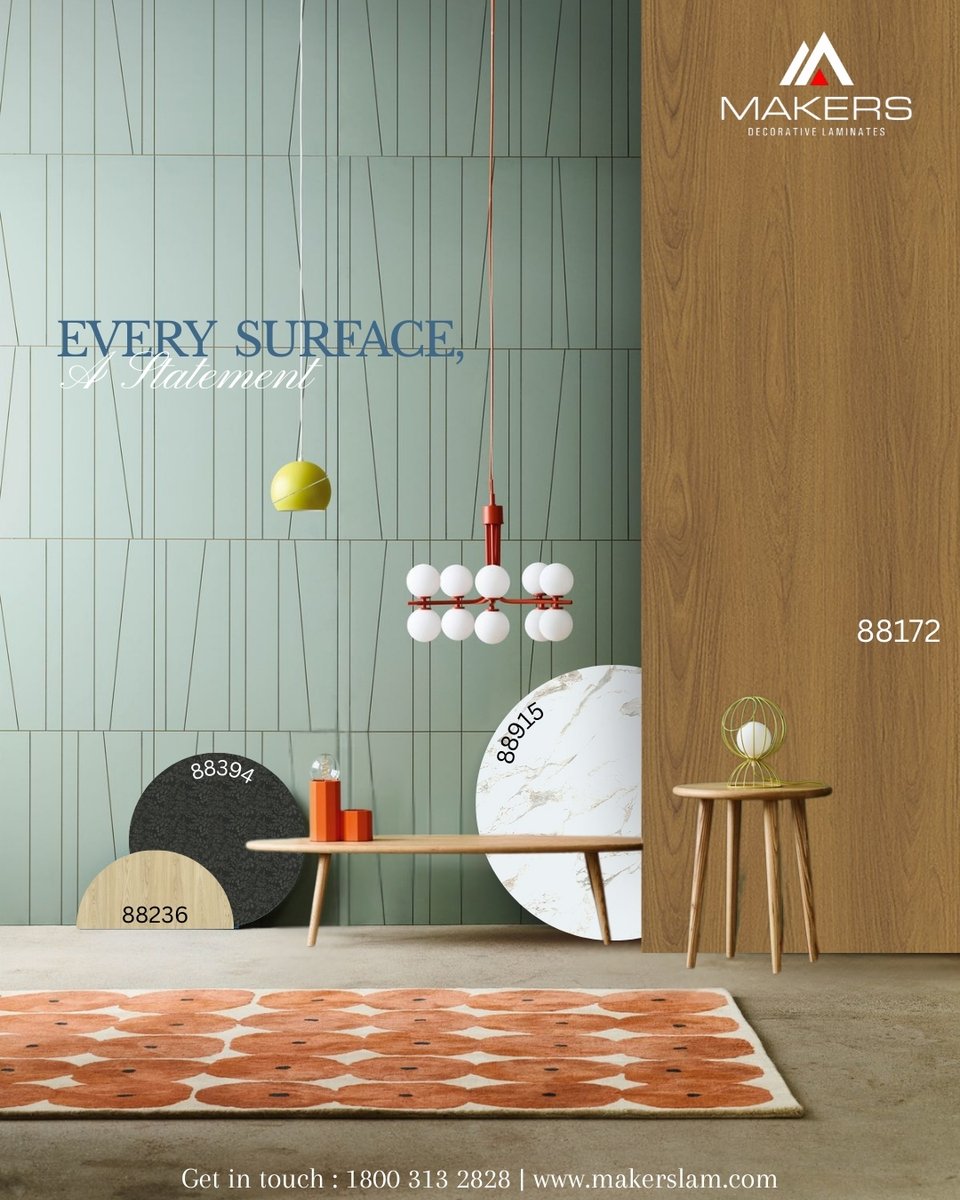 MakersLaminate's tweet image. Luxury, simplified. Makers Laminate transforms everyday spaces into statement interiors.

#LuxuryInteriors #MakersLaminate #HighEndDesign #ElegantSpaces #SurfaceLuxury