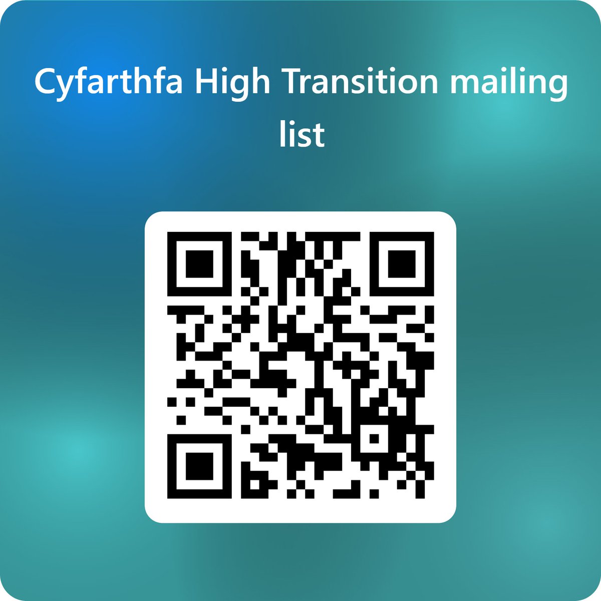 Calling all parents of pupils in years 5 and 6. Please use the link or the QR code to sign up to our transition mailing list. Be first to find out about events, news and trainspotting information #CyfarthfaFamily #TeuluCyfarthfa

forms.office.com/e/d1jVR6g0aK