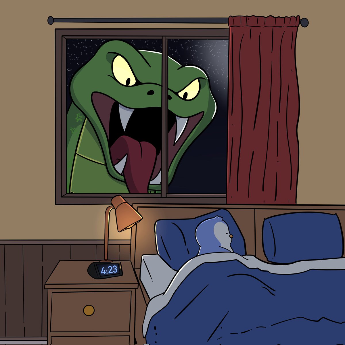 I see you sleeping there Pengu. You look so deliciousssss. I wonder what you're dreaming about? I'll figure that out once I digest you. Hiss hiss maddafackaaaa 🐍 $RTR