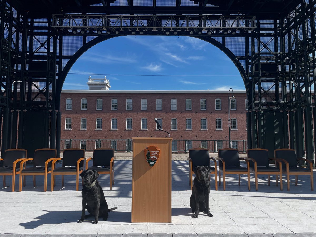 NPSK9Jersey's tweet photo. Quick stop by @LowellNPS Boarding House Park for K9 Madden and me to assist with a K9 sweep prior to a @USCIS Naturalization Ceremony.
#k9 #k9unit #eodk9 #policedog #bombdog #workingdog #lesm #labrador #protecttheparks #parkranger #usparkranger https://t.co/c9fhHIsmUF