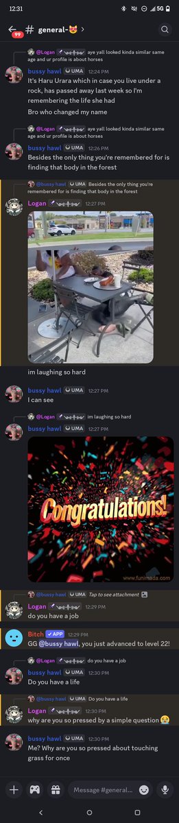 CresendorH's tweet photo. Bro... Why?

I was in a server minding my business when these goons try and harass me talking smack about Haru Urara the horse, which if you didn't know, passed away from colic last week on September 9th 2025. What is wrong with people these days?... 💢 💢!! https://t.co/lWvjrZSPaK