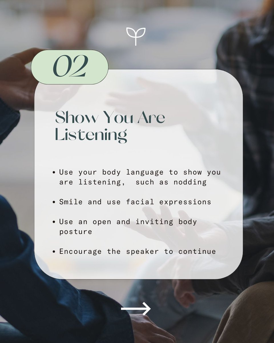 ThriveCenter's tweet image. Want to improve your active listening skills? Here are five steps to practicing active listening. 

Learn more here!
wayne.edu/learning-commu… 

#activelistening