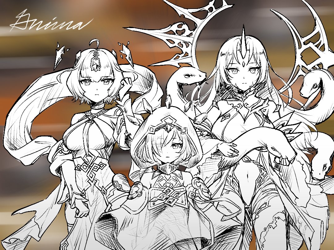 I was commissioned by <a href="/_VenialAJ/">VenialAJ</a> for this artwork of Kvasir, Seiðr, and Gullveig!

#FEHeroes 
#ファイアーエムブレムヒーローズ 
#クワシル
#セイズ
#グルヴェイグ
