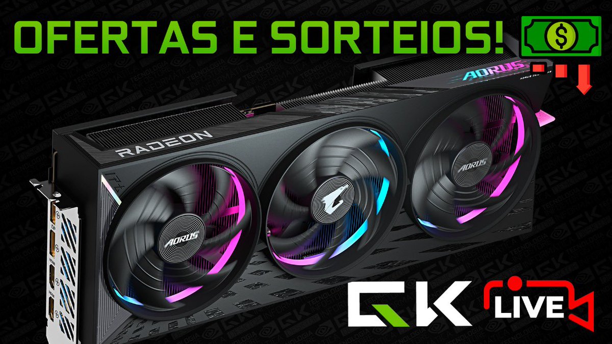 📢 HOJE TEM live com PROMOÇÕES na GKInfoStore!

Também vai ter sorteio INCRÍVEL pra galera! Quem vai perder? Vem que  as 20:00 no canal da GK no YouTube! 
🤌🏻

⚠️ Não se esquece de ativar o lembrete e de liberar o limite de pix noturno pra não perder!

🔗 Link: