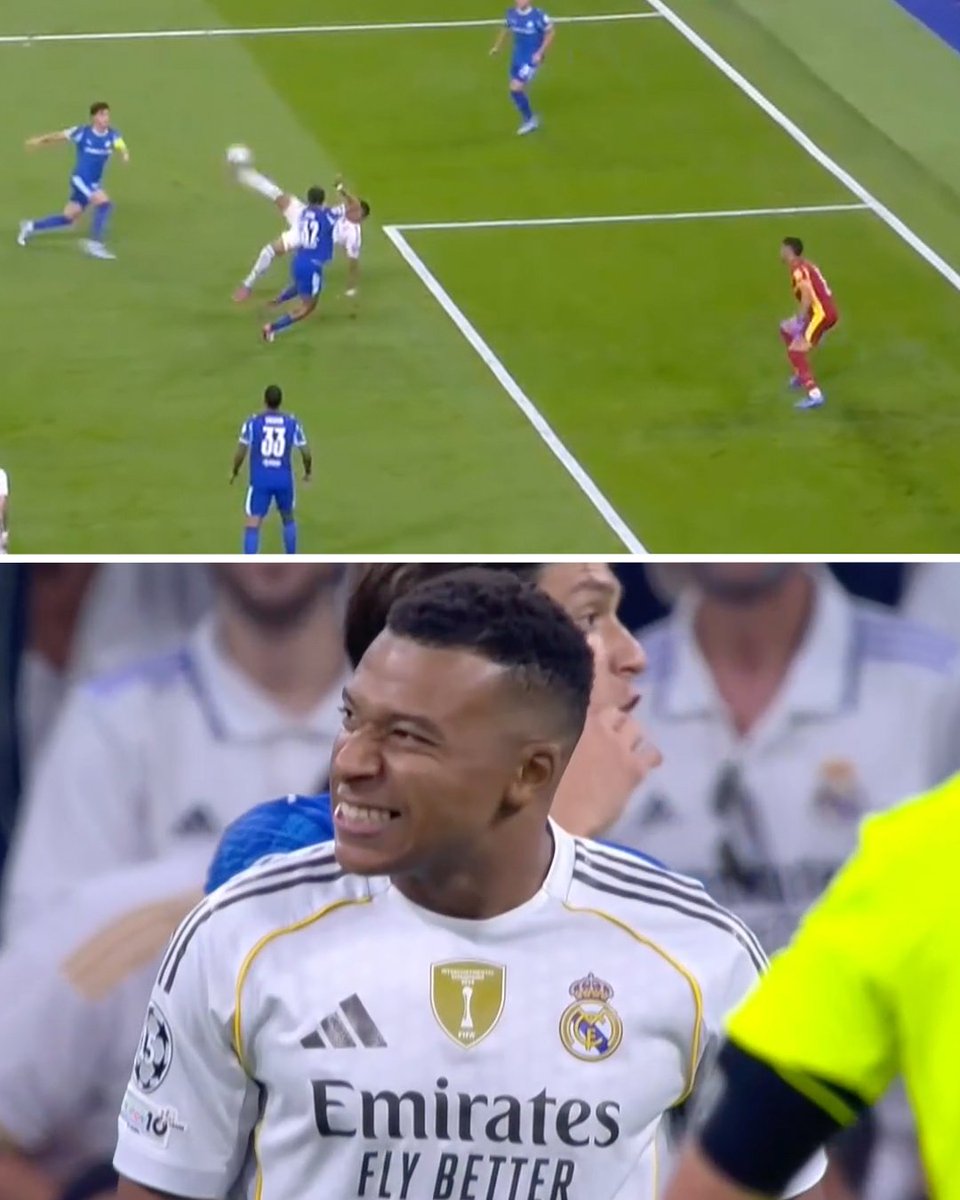 ESPNFC's tweet photo. MBAPPÉ ALMOST SCORED A BICYCLE KICK IN THE OPENING MOMENTS OF THE MATCH 👀 https://t.co/JKaXFHYQA5