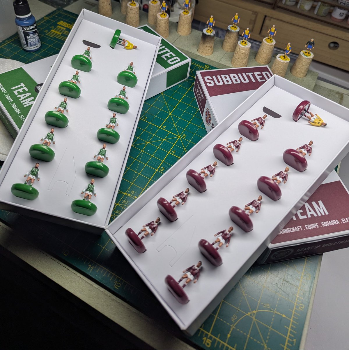 At this rate I'm going to have to have a #Subbuteo match ahead of the #HEAvHIB Edinburgh Derby 😱🤯