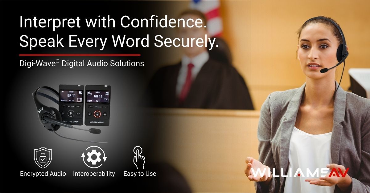⚖️ Every word matters in the courtroom. Digi-Wave® helps interpreters:
🔒 Interpret securely with encrypted audio, 🔗 Integrates seamlessly with courtroom systems and 
👌Work easily with portable, intuitive design. See us at #CTC2025 Booth 2728!