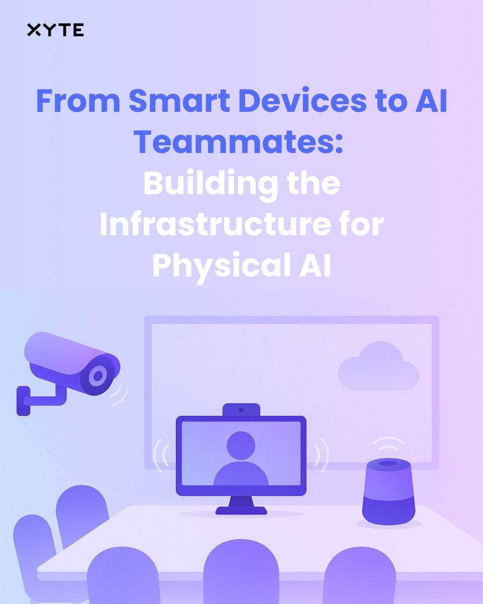 #AI has left the screen and entered the real world. 🌍

In his latest blog, Omer Brookstein breaks down how Physical AI is transforming devices, infrastructure and the way we work. 

Read it here: xyte.io/blog/from-smar…

#AVnews