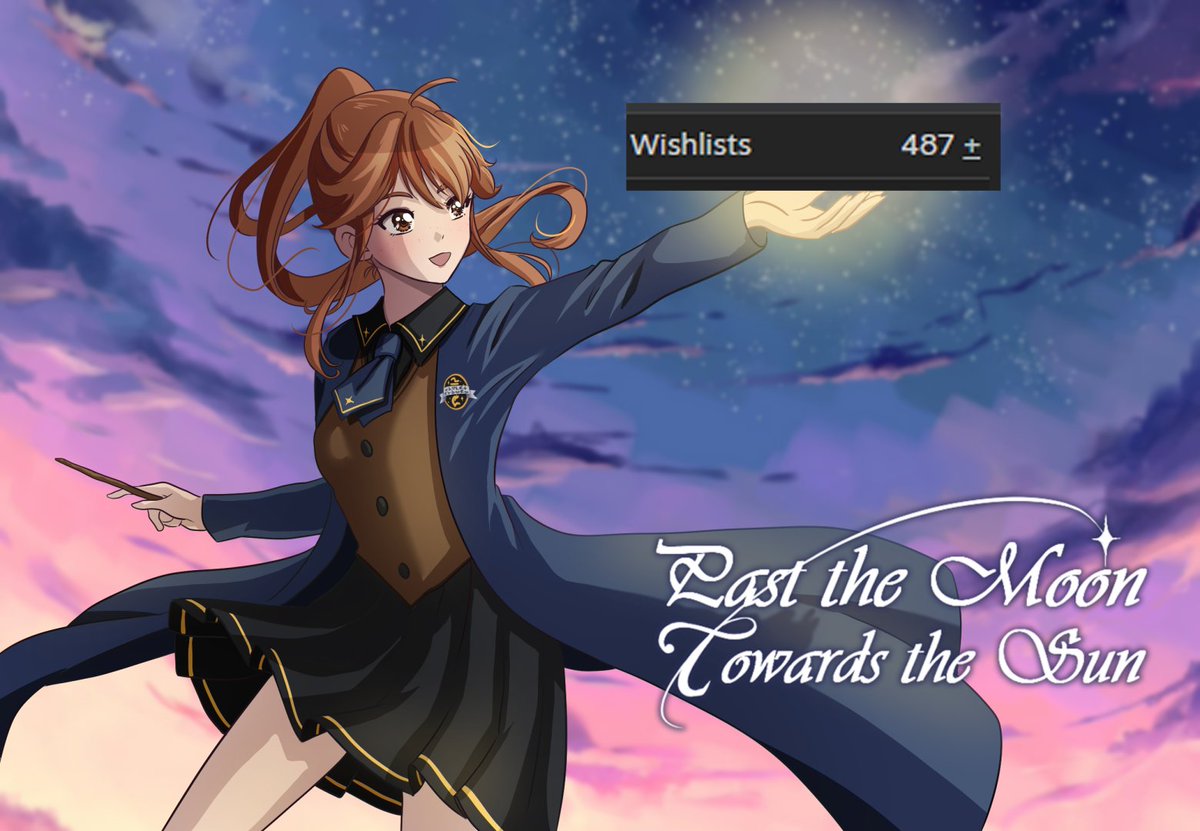 My game is at 487 WL! My hope is to reach 500 by end of year. >w< Is that too crazy to think could happen? s.team/a/3013160/ 
#indiegames #visualnovel