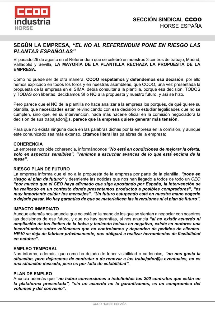CCOO HORSE ESPAÑA tweet media
