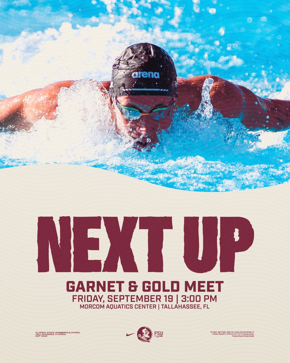 The wait is over. 

We’re back this Friday for the annual Garnet &amp; Gold Meet! 

⏰ 3:00 PM
📍 Morcom Aquatics Center