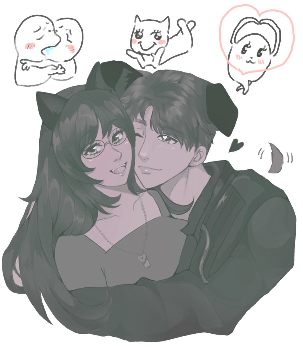 BinkiStudio's tweet image. Drew my love and Deepspace MC and puppy Caleb since I’ve been listening to his secret times. 🐶
.
.
#CalebMC #CalebLoveandDeepspace #LoveandDeepspace