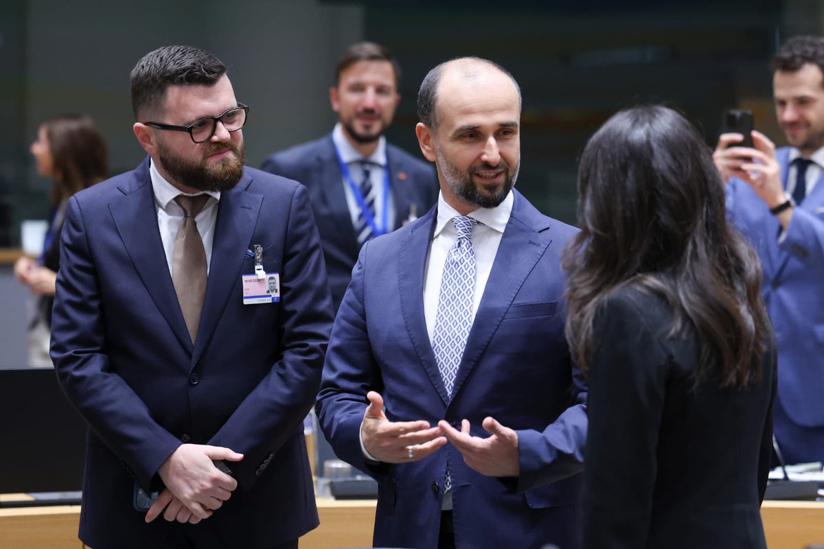 OMurtezani's tweet photo. From Brussels, at the #GAC of the EU:
“The Rule of Law Mechanism is not just an assessment, but a mirror of our democratic conscience. North Macedonia sits at the table not as a guest, but as a partner.” 🇲🇰🇪🇺 https://t.co/8p7JKiyxcP
