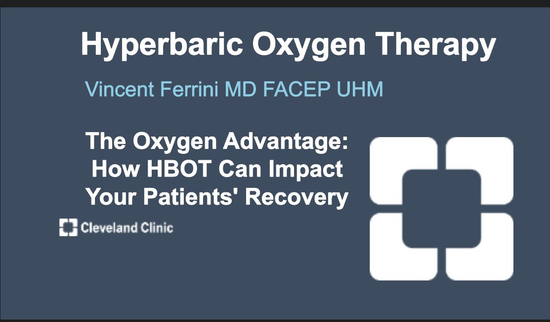 medpedshosp's tweet photo. Fantastic @ClevelandClinic Hospital Medicine Grand Rounds on #Hyperbaric #Oxygen Therapy.
Fascinating to see the clinical results and its indications.
@OhioAcp https://t.co/RcZK5xUF56
