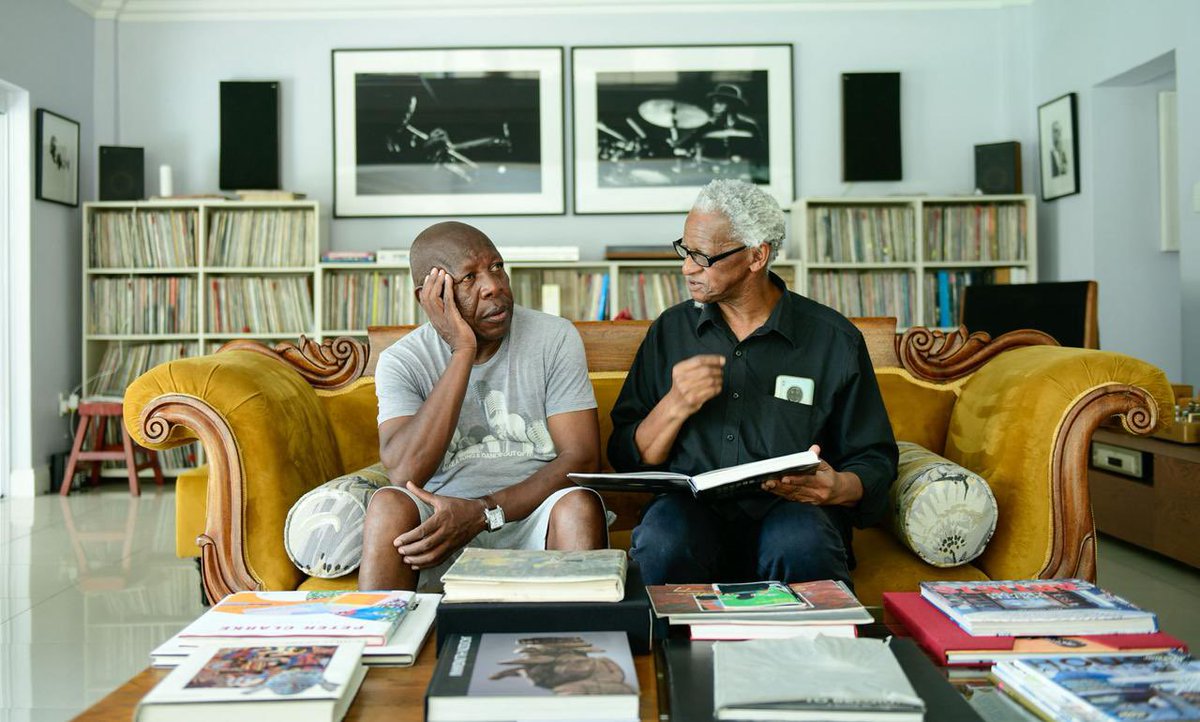 Black excellence 
Two prolific african artist #SamNhlengethwa and <a href="/FanieJason/">FanieJason</a> discussing art, music and the motivation behind their work. It was a privilege to have been given the opportunity to photograph this.