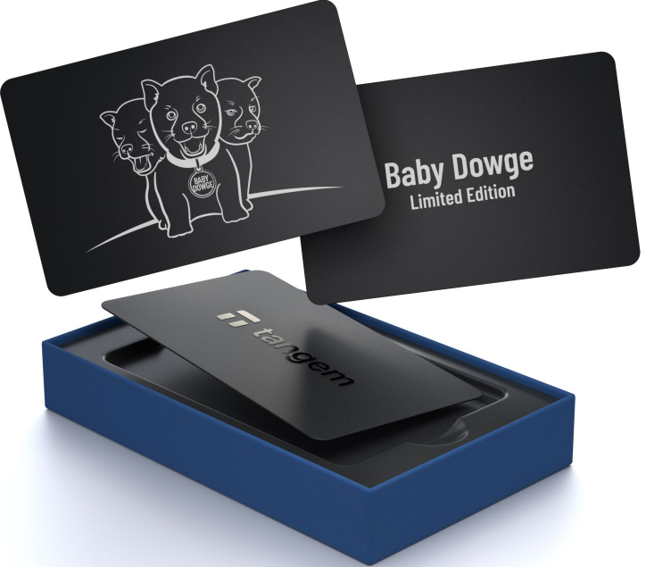 🚨 Announcement 🚨

Our very own custom-made, limited edition <a href="/Tangem/">Tangem</a>  wallets are finally here — exclusively for the Baby Dowge loyal community! 🐶💎

We all know how important self-custody is, so we’re kicking things off with a 5-wallet giveaway! 🎉

How to Enter:
1️⃣ Follow